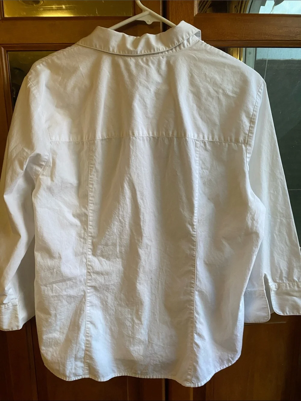 Vintage Girl’s White Women's Collared Button-Up Shirt Y2K-16